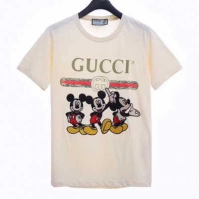 [매장판]Gucci 2020 Mm/Wm Logo Cotton Short Sleeved Tshirts - 구찌 2020 남자 로고 코튼 반팔티 Guc02695x.Size(xs - l).아이보리