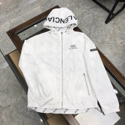 [발렌시아가]Balenciaga 2020 Mens Logo Casual Windproof Jackets - 발렌시아가 2020 남성 로고 캐쥬얼 양면 방풍 재킷 Bal0616x.Size(m - 3xl).화이트