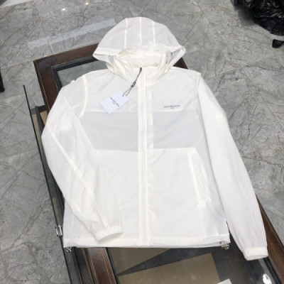 [발렌시아가]Balenciaga 2020 Mens Logo Casual Windproof Jackets - 발렌시아가 2020 남성 로고 캐쥬얼 양면 방풍 재킷 Bal0618x.Size(m - 2xl).화이트