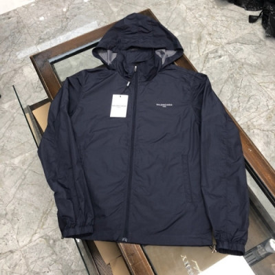 [발렌시아가]Balenciaga 2020 Mens Logo Casual Windproof Jackets - 발렌시아가 2020 남성 로고 캐쥬얼 양면 방풍 재킷 Bal0619x.Size(m - 2xl).네이비