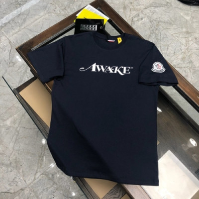 [매장판]Moncler 2020 Mens Logo Silket Crew-neck Short Sleeved Tshirts - 몽클레어 2020 남성 로고 실켓 크루넥 반팔티 Moc01637x.Size(m - 3xl).네이비