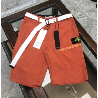 [스톤아일랜드]Stone Island 2020 Mens Casual Half-pants - 스톤아일랜드 2020 남성 로고 캐쥬얼 반바지 Sto0190x.Size(30 - 34).오렌지