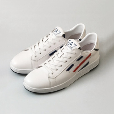 [업 신상]Armani 2020 Mens Leather Sneakers -  알마니 2020 남성용 레더 스니커즈 ARMS0342,Size(240 - 270).화이트