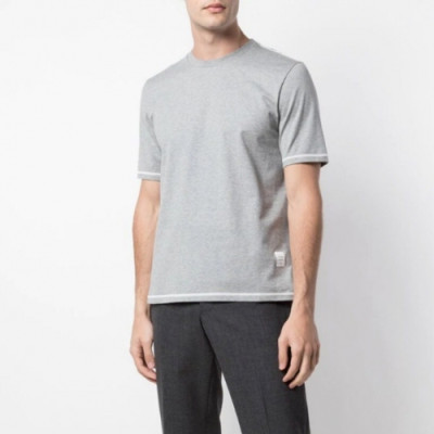 [톰브라운]Thom Browne 2020 Mens Casual Cotton Short Sleeved Tshirts - 톰브라운 2020 남성 로고 코튼 반팔티 Tho0758x.Size(s - 3xl).그레이