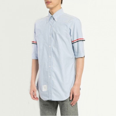 [톰브라운]Thom Browne 2020 Mens Strap Cotton Short Sleeved Tshirts - 톰브라운 2020 남성 스트랩 코튼 반팔 셔츠 Thom0762x.Size(s - 2xl).블루