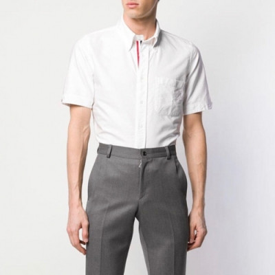 [톰브라운]Thom Browne 2020 Mens Strap Cotton Short Sleeved Tshirts - 톰브라운 2020 남성 스트랩 코튼 반팔 셔츠 Thom0764x.Size(s - 2xl).화이트