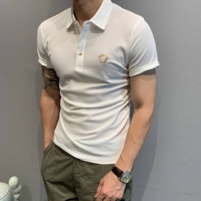 [베르사체]Versace 2020 Mens Logo Silket Short Sleeved Polo Tshirts - 베르사체 2020 남성 메두사 실켓 폴로 반팔티 Ver0627x.Size(m - 3xl).화이트