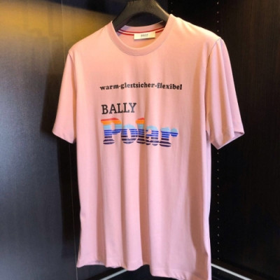 [발리]Bally 2020 Mens Printing Logo Cotton Short Sleeved Tshirts - 발리 2020 남성 프린팅 로고 코튼 반팔티 Bly0109x.Size(m - 2xl).핑크