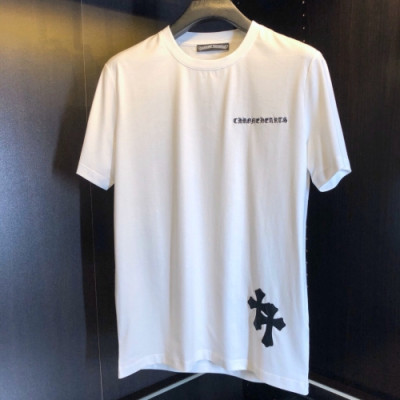 [크롬하츠]Chrome hearts 2020 Mm/Wm Logo Casual Cotton Tshirts - 크롬하츠 2020 남자 로고 캐쥬얼 코튼 반팔티 Chr0159x.Size(m - 3xl).화이트