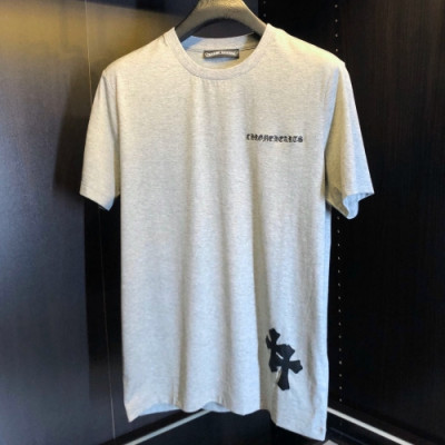 [크롬하츠]Chrome hearts 2020 Mm/Wm Logo Casual Cotton Tshirts - 크롬하츠 2020 남자 로고 캐쥬얼 코튼 반팔티 Chr0161x.Size(m - 3xl).그레이