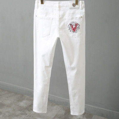 [베르사체]Versace 2020 Mens Casual Denim Jeans - 베르사체 2020 남성 캐쥬얼 데님 청바지 Ver0630x.Size(30 - 38).화이트