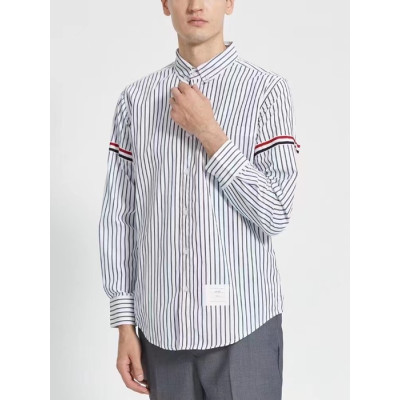 [톰브라운]Thom Browne 2023 Mm/Wm Strap Cotton Tshirts - 톰브라운 2023 남자 스트랩 코튼 셔츠 Thom0772x.Size(0 - 4).화이트블랙