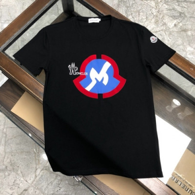 [매장판]Moncler 2020 Mens Logo Silket Crew-neck Short Sleeved Tshirts - 몽클레어 2020 남성 로고 실켓 크루넥 반팔티 Moc01693x.Size(m - 3xl).블랙