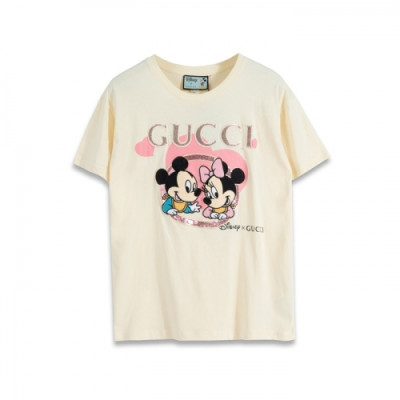 [매장판]Gucci 2020 Mm/Wm Logo Cotton Short Sleeved Tshirts - 구찌 2020 남자 로고 코튼 반팔티 Guc02702x.Size(xs - l).아이보리