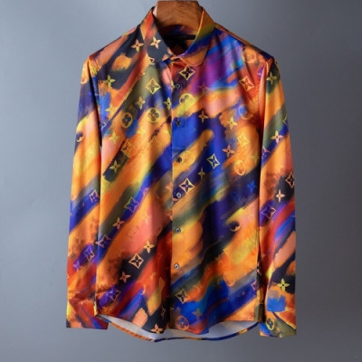 [루이비통]Louis vuitton 2020 Mens Trendy Cotton shirts - 루이비통 2020 남성 트렌디 코튼 셔츠 Lou01841x.Size(s - 2xl).오렌지