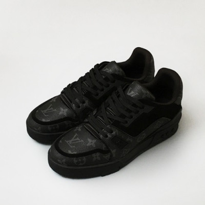 [업 신상]Louis Vuitton 2020 Mens Leather Sneakers -  루이비통 2020 남성용 레더 스니커즈 LOUS1086,Size(240 - 270).블랙