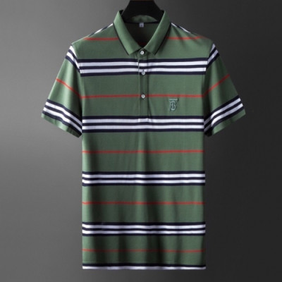 [버버리]Burberry 2020 Mens Logo Silket  Short Sleeved Polo Tshirts - 버버리 2020 남성 로고 실컷 폴로 반팔티 Bur02663x.Size(m - 3xl).그린