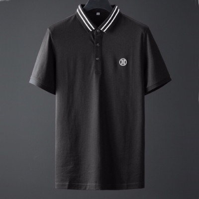 Hermes 2020 Mens Silket Short Sleeved Polo Tshirts - 에르메스 2020 남성 실켓 폴로 반팔티 Her0471x.Size(m - 3xl).블랙