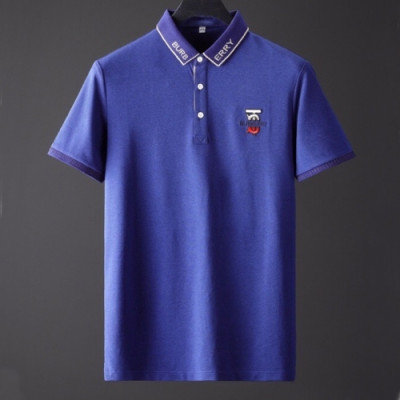 [버버리]Burberry 2020 Mens Logo Short Sleeved Polo Tshirts - 버버리 2020 남성 로고 폴로 반팔티 Bur02675x.Size(m - 3xl).블루