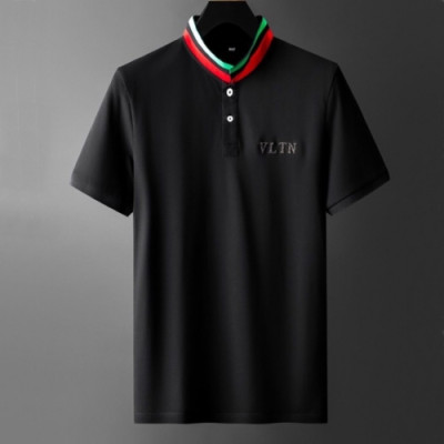 [발렌티노]Valentino 2020 Mens Logo Short Sleeved Polo Tshirts - 발렌티노 2020 남성 로고 폴로 반팔티 Val0409x.Size(m - 3xl).블랙