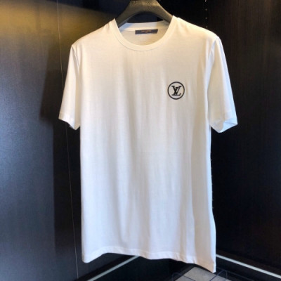 [루이비통]Louis vuitton 2020 Mens Logo Silket Short Sleeved Tshirts - 루이비통 2020 남성 로고 실켓 반팔티 Lou01875x.Size(m - 3xl).화이트