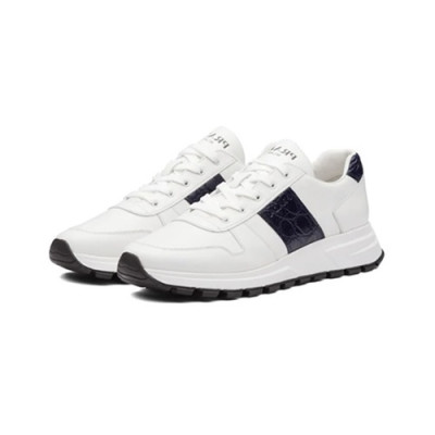 [매장판]Prada 2020 Mens Leather Sneakers - 프라다 2020 남성용 레더 스니커즈,PRAS0403,Size(240 - 270).화이트