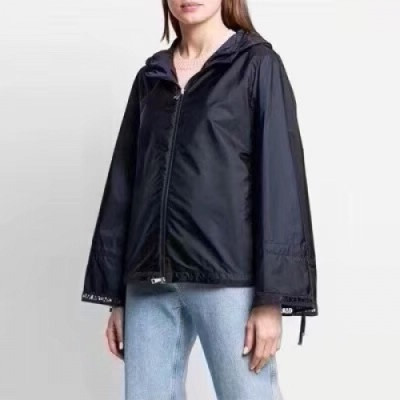 [몽클레어]Moncler 2020 Womens Logo Casual Windproof Jackets - 몽클레어 2020 여성 로고 캐쥬얼 방풍 자켓 Moc01736x.Size(s - l).블랙