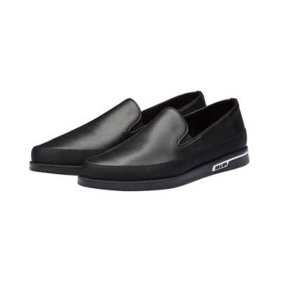 [매장판]Prada 2020 Mens Leather  Slip On - 프라다 2020 남성용 레더 슬립온,PRAS0486,Size(240 - 270).블랙