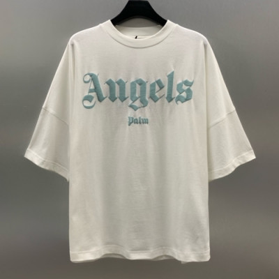 [팜 엔젤스]Palm Angels 2020 Mm/Wm Logo Cotton Short Sleeved Tshirts - 팜 엔젤스 2020 남/녀 로고 코튼 반팔티셔츠 Pam0151x.Size(s - xl).화이트