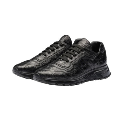 [매장판]Prada 2020 Mens Leather Running Shoes - 프라다 2020 남성용 레더 런닝슈즈,PRAS0509,Size(240 - 270).블랙