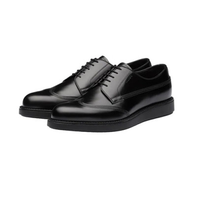 [매장판]Prada 2020 Mens Leather Shoes - 프라다 2020 남성용 레더 슈즈,PRAS0523,Size(240 - 270).블랙