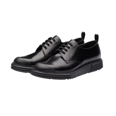 [매장판]Prada 2020 Mens Leather Shoes - 프라다 2020 남성용 레더 슈즈,PRAS0526,Size(240 - 270).블랙