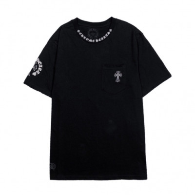 [크롬하츠]Chrome hearts 2020 Mens Logo Casual Short Sleeved Tshirts - 크롬하츠 2020 남성 로고 캐쥬얼 반팔티 Chr0172x.Size(s - xl).블랙