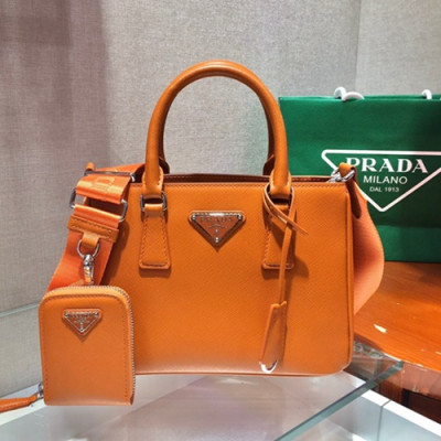 Prada 2020 Leather Tote Shoulder Bag,23CM - 프라다 2020 레더 토트 숄더백,1BA296-1,23cm,오렌지