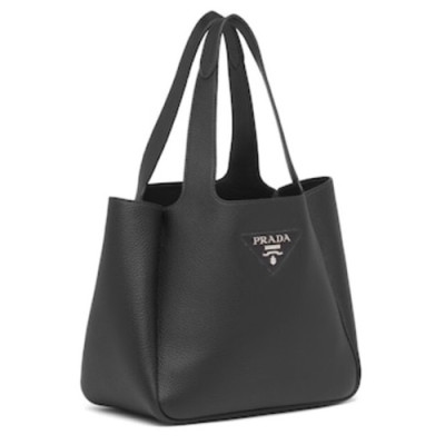 Prada 2020 Leather Bucket Tote Bag,25CM - 프라다 2020 레더 버킷 토트백,1BG335-3,25cm,블랙