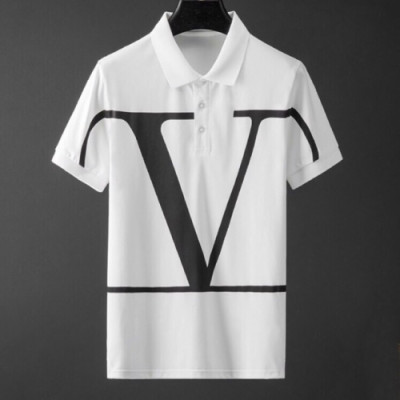 [발렌티노]Valentino 2020 Mens Logo Short Sleeved Polo Tshirts - 발렌티노 2020 남성 로고 폴로 반팔티 Val0415x.Size(m - 2xl).화이트