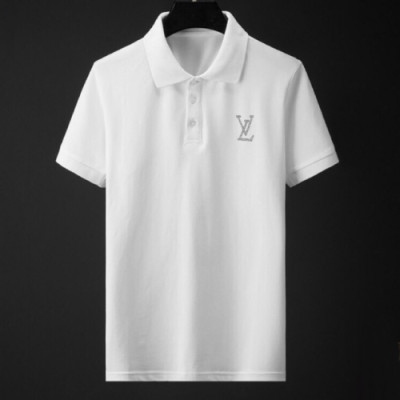 [루이비통]Louis vuitton 2020 Mens Logo Cotton Short Sleeved Polo Tshirts - 루이비통 2020 남성 로고 코튼 폴로 반팔티 Lou01949x.Size(m - 2xl).화이트