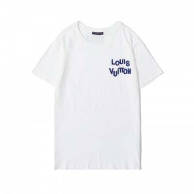 Louis vuitton 2020 Mens Logo Cotton Short Sleeved Tshirts - 루이비통 2020 남성 로고 코튼 반팔티 Lou01995x.Size(s - 2xl).화이트