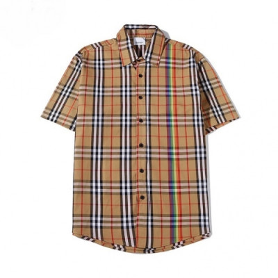 [버버리]Burberry 2020 Mens Vintage Basic Cotton Short Sleeved Tshirts - 버버리 2020 남성 빈티지 베이직 코튼 반팔 셔츠 Bur02790x.Size(m - 2xl).브라운