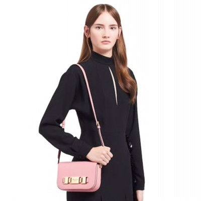 Prada 2020 Women Leather Shoulder Bag ,20CM - 프라다 2020 여성용 레더 숄더백 1BD244-4,20CM,핑크