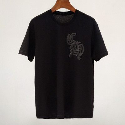 [크롬하츠]Chrome hearts 2020 Mens Logo Casual Short Sleeved Tshirts - 크롬하츠 2020 남성 로고 캐쥬얼 반팔티 Chr0225x.Size(s - 3xl).블랙