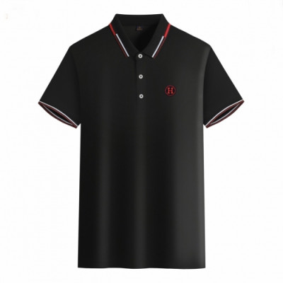 [에르메스]Hermes 2020 Mens Silket Short Sleeved Polo Tshirts - 에르메스 2020 남성 실켓 폴로 반팔티 Her0496x.Size(m - 4xl).블랙