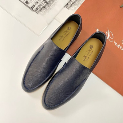 Loro Piana 2020 Mens Leather Loafer - 로로피아나 2020 남성용 레더 로퍼 LOROS0016.Size(245 - 280).네이비