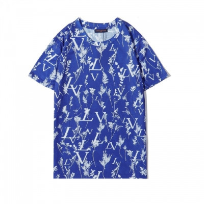 [루이비통]Louis vuitton 2020 Mens Logo Short Sleeved Tshirts - 루이비통 2020 남성 로고 반팔티 Lou02049x.Size(s - 2xl).블루