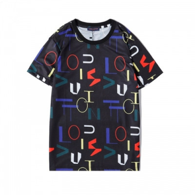 [루이비통]Louis vuitton 2020 Mens Logo Short Sleeved Tshirts - 루이비통 2020 남성 로고 반팔티 Lou02051x.Size(s - 2xl).블랙