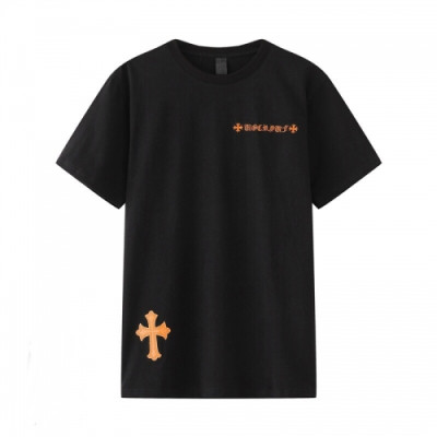 [크롬하츠]Chrome hearts 2020 Mens Logo Casual Short Sleeved Tshirts - 크롬하츠 2020 남성 로고 캐쥬얼 반팔티 Chr0241x.Size(s - 2xl).블랙