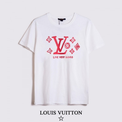 [루이비통]Louis vuitton 2020 Mens Logo Short Sleeved Tshirts - 루이비통 2020 남성 로고 반팔티 Lou02058x.Size(s - 2xl).화이트