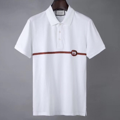 [매장판]Gucci 2020 Mens Logo Short Sleeved Polo Tshirts - 구찌 2020 남성 로고 폴로 반팔티 Guc02909x.Size(m - 2xl).화이트