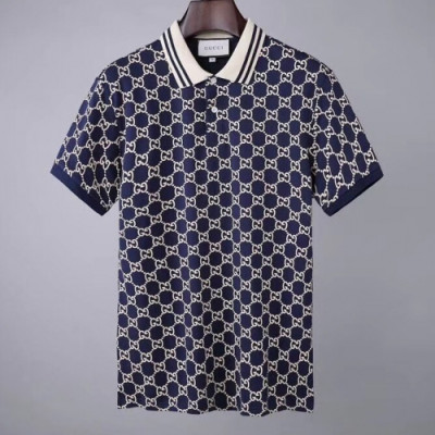 [매장판]Gucci 2020 Mens Logo Short Sleeved Polo Tshirts - 구찌 2020 남성 로고 폴로 반팔티 Guc02913x.Size(m - 2xl).네이비