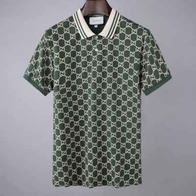 [매장판]Gucci 2020 Mens Logo Short Sleeved Polo Tshirts - 구찌 2020 남성 로고 폴로 반팔티 Guc02916x.Size(m - 2xl).그린